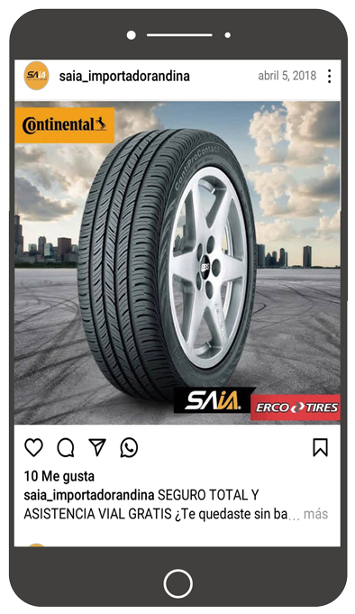 Post llantas Continental