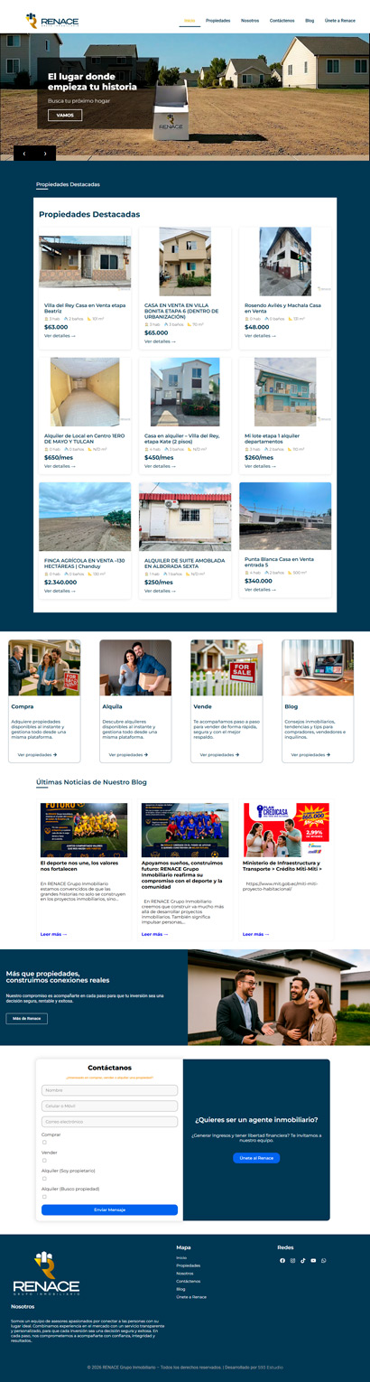Renace grupo inmobiliario